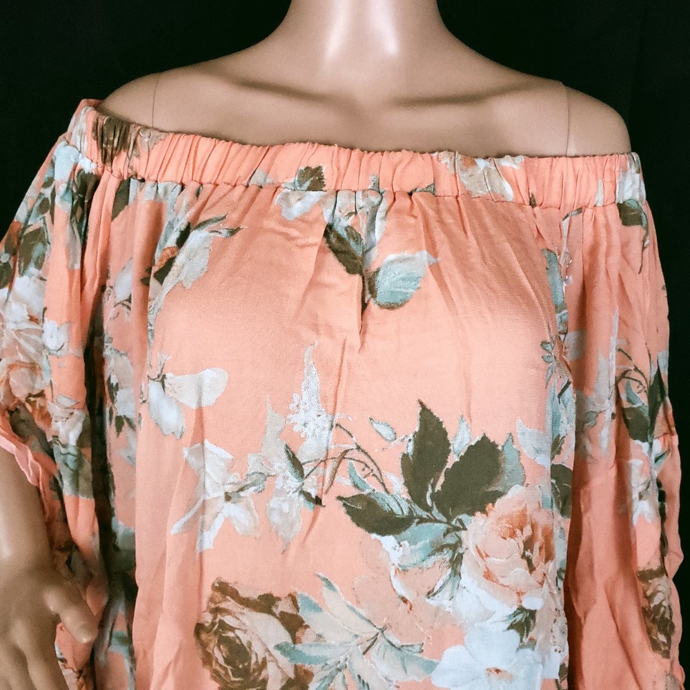 Skylar + Jade Women Off Shoulder Blouse Top Floral Size 1X - NWT - Picture 3 of 7